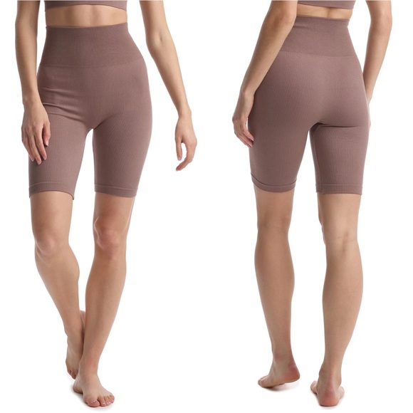 COMMANDO NWT S M Studio Rib Bike Shorts in Smoke • Ultra Luxe Ribbed Biker Short - Picture 10 of 12